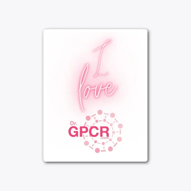 I love Dr. GPCR Sticker